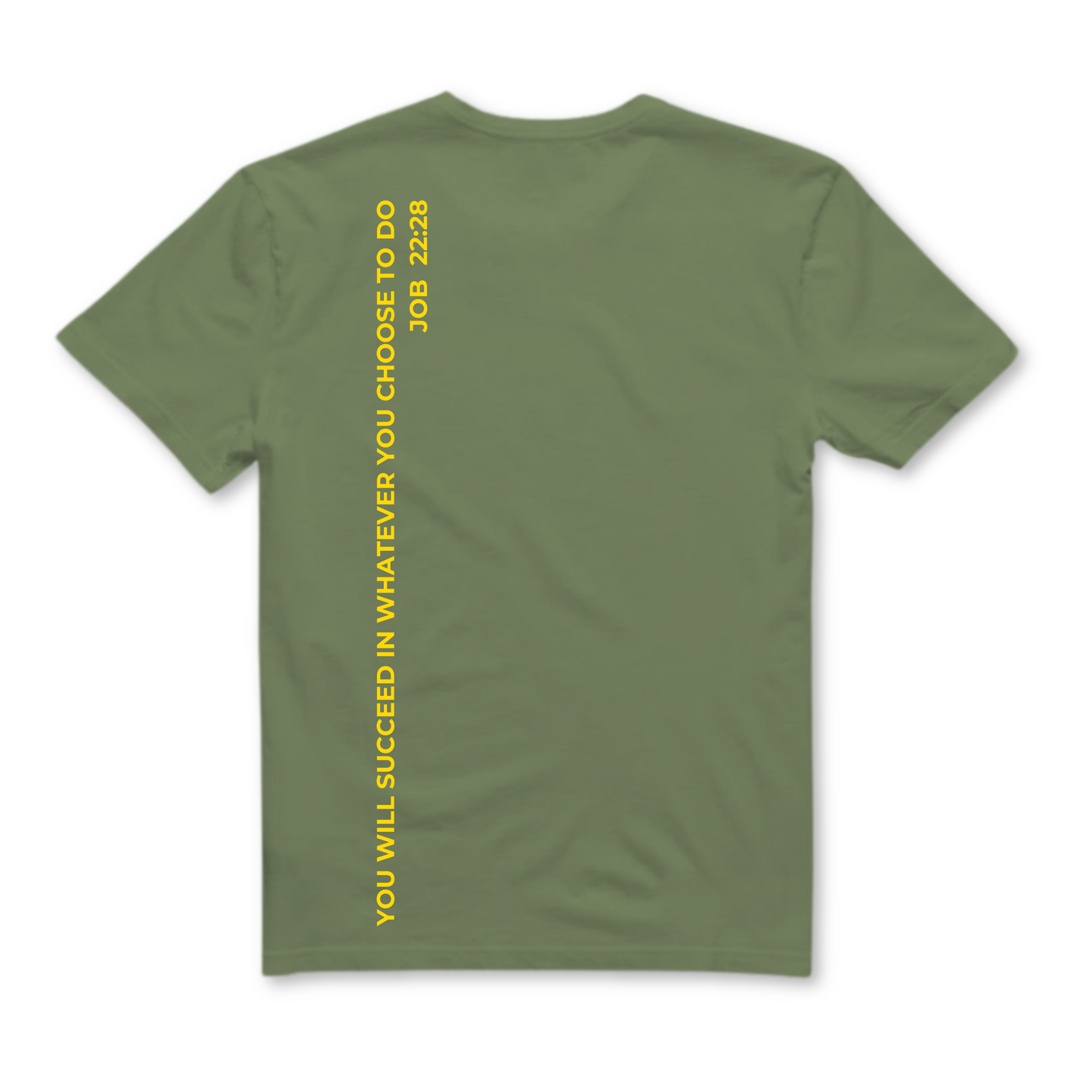 DREAMY Logo with Verse Unisex Tee - Olive