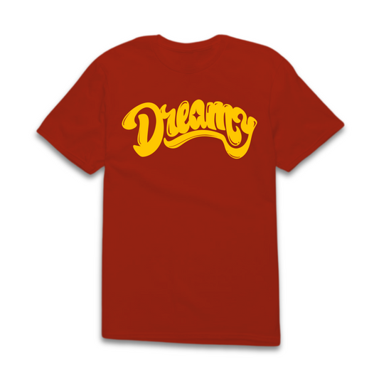 DREAMY Logo with Verse Unisex Tee - Burgundy