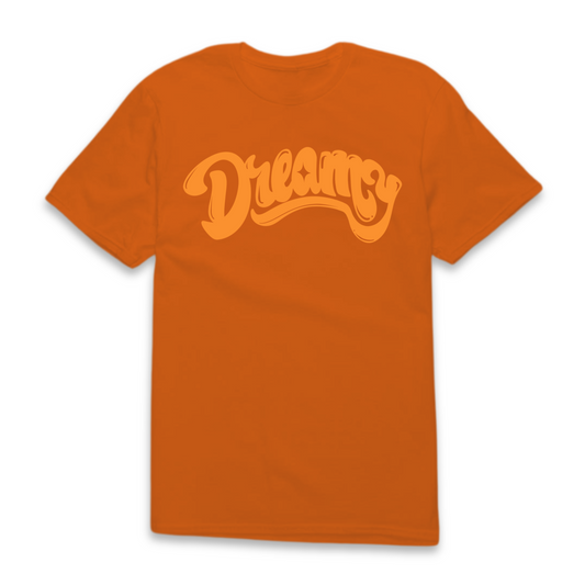 DREAMY Logo with Verse Unisex Tee - Orange