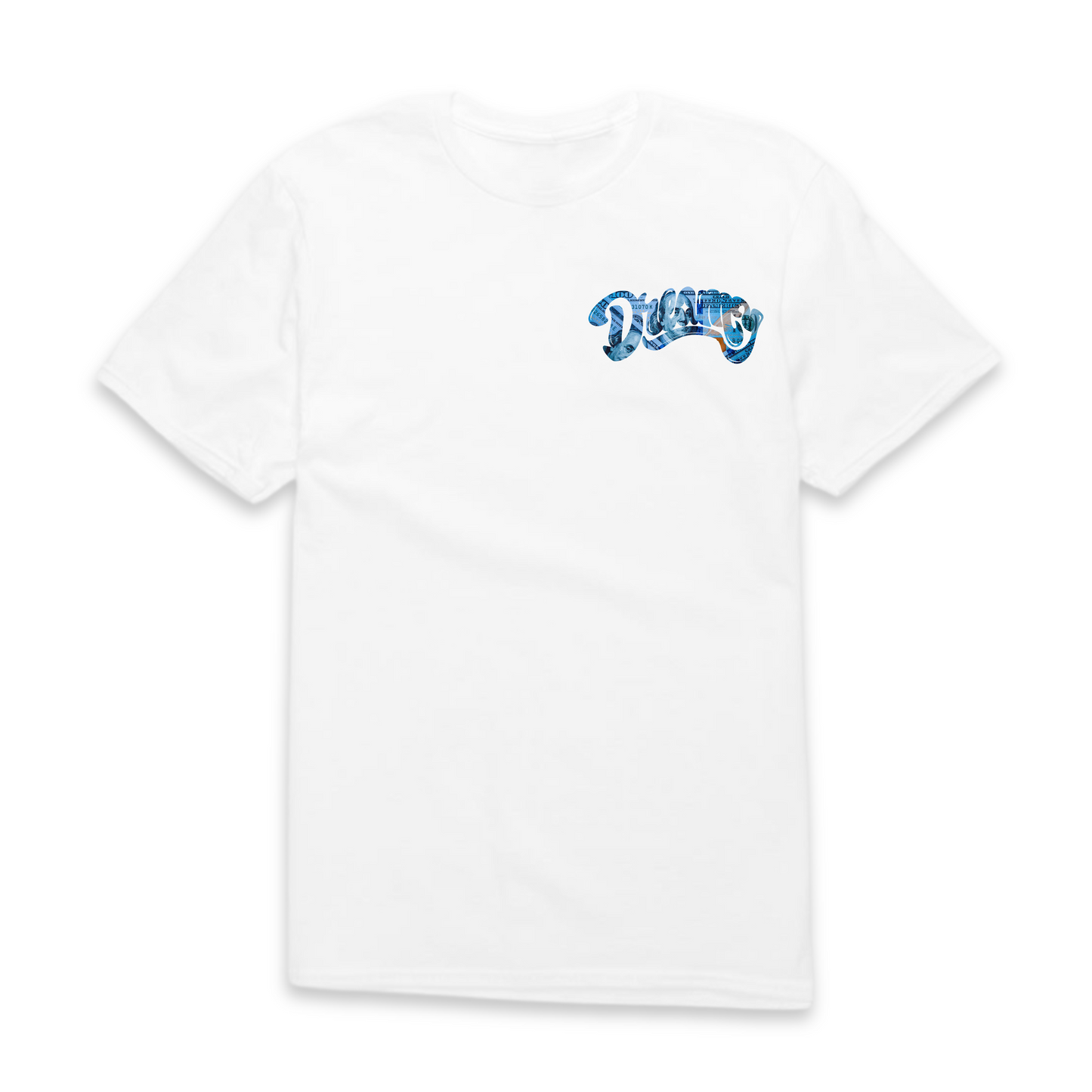 DREAMY Logo Blue Hunnid Tee - White