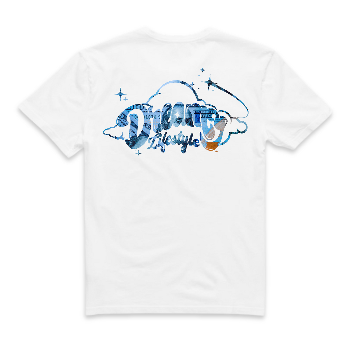 DREAMY Logo Blue Hunnid Tee - White